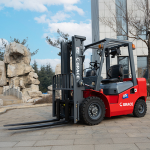 מלגזה דיזל 2.5T-5T, גובה הרמה 3m-6m, תיבת הילוכים אוטומטית, ממקם מזלגות, הזזת מזלגות צידית, צמיגים מלאים, מלגזה למחסנים - Product Image 4