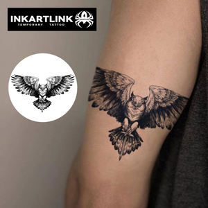 INKARTLINK - Pegatinas de Tatuajes Temporales para el Cuerpo, Diseño de Águila y Espada, Resistentes al Agua, Ecológicas, Duran 15 Días, Paquete al por Mayor - Product Image 2