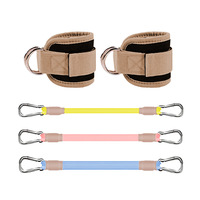 Sangle de cheville d'entraînement pour mollets, bande de résistance en latex, attache pour machine à câble, accessoire pour exercices des jambes et des pieds