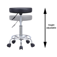 Chaise de laboratoire de chaise de tabouret de meubles de laboratoire de prix usine avec le repose-pieds