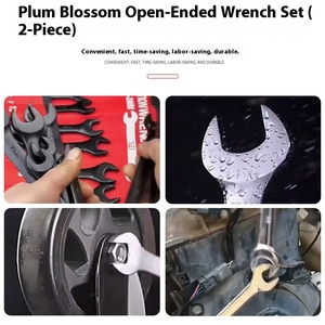 14-Mảnh Dual-Mục Đích Tự Động Sửa Chữa Xe Hội Đồng Quản Trị Cờ Lê Công Cụ Thiết Lập Carbon Thép Tay Mở Mận Cờ Lê Trường Hợp Khó nhằn OEM Tùy Biến - Product Image 4