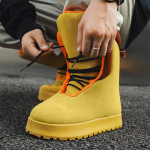 39-44 Dành Cho Người Lớn Chống-Trượt Thoải Mái Ren-up EVA Tòa Sneakers Mềm Thể Thao Bánh Mì Giày Chiều Cao Ánh Sáng Trọng Lượng Bông Cho Tuyết Khởi Động - Product Image 5