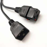 Câble d'alimentation CC VDE C19-C20 16A 250V 3*2.5mm, prise mâle C20, prise femelle C19, câble d'extension pour appareils électroménagers, PDU, UPS, serveur