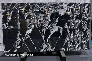 Dalles de marbre noir à veines blanches pour murs de cuisine et salle de bain, comptoirs de vanité, dessus de vanité et crédences anti-éclaboussures - Product Image 2