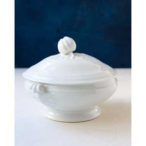 Bol à légumes en porcelaine blanche élégante de style français Mirellas, logo personnalisé, bols de service en céramique, motif carré pour mariage et fêtes - Product Image 6