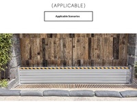 Barrera de Control de Inundaciones de Aluminio, Tablero Impermeable para Prevención de Inundaciones, para Uso Doméstico, Garajes Subterráneos y Puertas de Tiendas