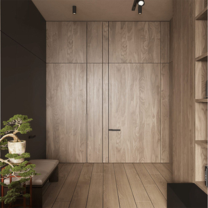 Puerta Invisible de Diseño Europeo Simple <span class=keywords><strong>Sin</strong></span> <span class=keywords><strong>Marco</strong></span>, Puerta Oculta Empotrada, Puerta Invisible Blanca para Interiores - Product Image 5