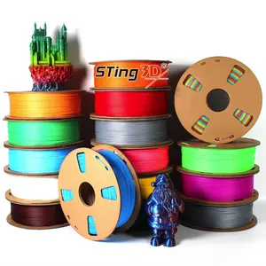 خيوط Sting3D للطباعة ثلاثية الأبعاد PLA سعة 1 كجم ABS PETG Plus 1.75مم خيوط طباعة ثلاثية الأبعاد PLA قضبان بلاستيكية بثق PLA