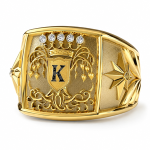 Anello con Design a Corona, Stile Creativo, Anello da Dito per Uomo - Product Image 1