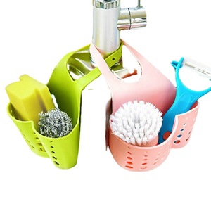 Kitchen <b>Sink</b> Drain <b>Basket</b> Large Blue Storage Organizer For Faucet Mounting - Product Image 4