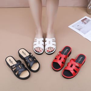 Women's Summer Breathable High <b>Heel</b> Slip-On Sandals with Soft Sole and Non-Slip Design - Product Image 2