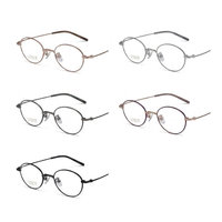 Gafas de Titanio de Primera Calidad, Estilo Ejecutivo, Ligeras, Monturas Ópticas para Mujer y Hombre, Lentes de Lectura Unisex