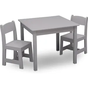 Fornitore di mobili Mdf Grey bambini legno tavolo e sedia Set