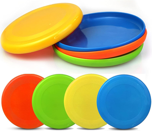 Juego de Lanzar y Atrapar al Aire Libre, Disco Volador Personalizado con Impresión a Color, Disco de Plástico PP Resistente de 5-10 Pulgadas para Niños, Adolescentes y Adultos JUNYE - Product Image 1