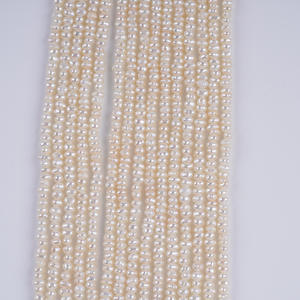 Promoción de Perlas de Agua Dulce Naturales Blancas de 3-3.5mm, Perlas Sueltas para Bisutería DIY, Venta al por Mayor - Product Image 4