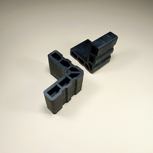Plastic Corner Brackets 20x40x1.5mm Black Screw Installation Industrial <b>Door</b> <b>Window</b> <b>Accessories</b> - Product Image 1