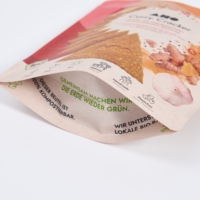 Pochette Doypack Personnalisée, de Qualité Alimentaire, Recyclable, Refermable, avec Fermeture Éclair Givrée |   Sac d'emballage en plastique PE pour collations, noix, salades, gâteaux, à ouverture facile