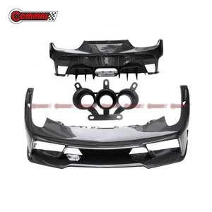 ชุดแต่งคาร์บอนไฟเบอร์ครึ่งชิ้น ราคาสุดคุ้ม สำหรับอัพเกรดเป็นสไตล์ V Vors สำหรับรถยนต์ Ferrari 458 ชุดแต่งกันชนหน้า-หลัง - Product Image 2