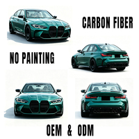 Kit carrosserie en plastique PP pour BMW Série 3 G20 G28, mise à niveau G80 M3, kit large 1:1 avec pare-chocs avant et arrière, phares, kit carrosserie