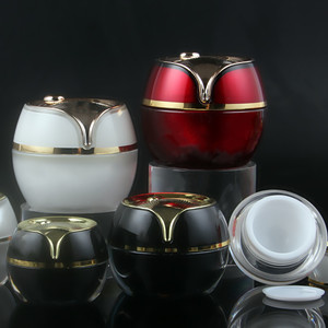 Pot à crème pour les yeux en acrylique, couvercle à clipser rond, 5g 10g 15g 20g 30g, flacon cosmétique rechargeable, conteneur vide pour échantillons - Product Image 2