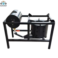 Chauffage multi-combustibles à huile usagée, combustion sans fumée avec flamme réglable et souffleur d'air forcé, produit de cuisson, chauffage à huile usagée