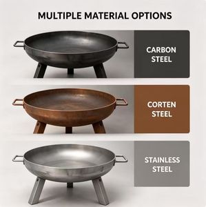 <span class=keywords><strong>Brasero</strong></span> rond personnalisé en acier au carbone/Corten pour foyer extérieur, barbecue, camping, design <span class=keywords><strong>brasero</strong></span>, résistant à la chaleur, pour bois - Product Image 4