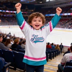 Uniforme <span class=keywords><strong>de</strong></span> Hockey Personalizable, Ropa Deportiva con Estampado Digital, Cuello en V, Ropa <span class=keywords><strong>de</strong></span> Hockey <span class=keywords><strong>para</strong></span> Bebés, Jersey <span class=keywords><strong>de</strong></span> Hockey Personalizado <span class=keywords><strong>para</strong></span> Bebés - Product Image 3