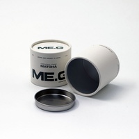 Emballage en tube de papier cylindrique biodégradable, écologique, recyclable, personnalisable, de qualité alimentaire, pour thé, matcha, bonbons, couleur personnalisée