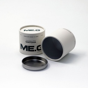 Emballage en tube de papier biodégradable personnalisé de qualité alimentaire, emballage composite en papier pour les feuilles de thé, le matcha en poudre - Product Image 5