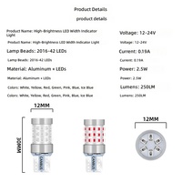 T10 W5W 194 168 2016 42SMD CANBUS LED Positionseleuchte Seitenmarkierungsleuchte 12-24V 360° °   8 Farben Weiße Rote Blaue Gelbe Grüne Autolampe