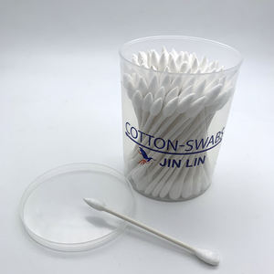 100 pièces de cotons-tiges jetables en papier de qualité supérieure, écologiques et recyclables, à <span class=keywords><strong>tige</strong></span> unique, avec embouts pointus, plats et ronds, en emballage individuel - Product Image 6