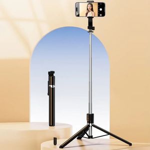 Trípode de Acero Inoxidable Ligero y Plegable de 1.7 Metros <span class=keywords><strong>para</strong></span> Selfies, Rotación de 360 Grados, Soporte Universal <span class=keywords><strong>para</strong></span> Transmisión en Vivo <span class=keywords><strong>para</strong></span> Móviles - Product Image 2