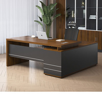 Ensemble bureau et chaise de direction, bureau de direction simple, ambiance luxueuse, bureau de direction