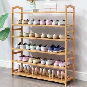 Simple multi-layer <b>shoe</b> <b>rack</b>, suitable for home, doorway, dormitory, bamboo and wood, economical indoor <b>storage</b>, thickened and - Product Image 1