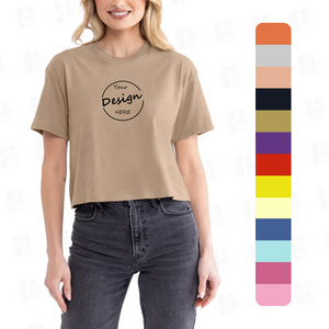 Camiseta Deportiva Corta para Mujer, Personalizada con Impresión DTG, Ajustada, para Fitness, Running, Gimnasio, de Algodón - Product Image 2