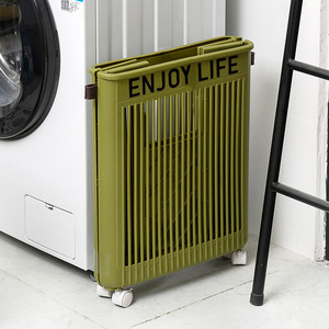 Collapsible Laundry <b>Basket</b> Rectangle Foldable <b>Large</b> Capacity Clothes Organizer Storage <b>Basket</b> For Home Bathroom Use - Product Image 4