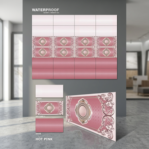 Azulejos de Porcelana Esmaltada Digitalmente de 300x600 mm, Diseño Cúbico Brillante, 12x24, 30x60 cm, para Paredes Interiores/Exteriores de Baños - Product Image 6