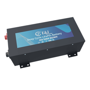 EJ 16V 52Ah IP65额定船用电池组仪表等级LiFePO4智能BMS蓝牙监控铝壳3年 - Product Image 5