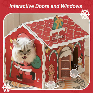 Marchandises d'usine en stock Hoopet Jouet décoratif Chat Gratter Condo Scratcher Board Box - Product Image 5