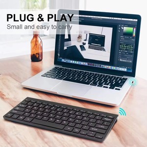 Kit <span class=keywords><strong>Clavier</strong></span> et <span class=keywords><strong>Souris</strong></span> <span class=keywords><strong>Sans</strong></span> <span class=keywords><strong>Fil</strong></span> USB 2.4G Ultra-Mince 78 Touches 1200 DPI Étanche pour Gaming, Ordinateur Portable/Bureau - Product Image 2