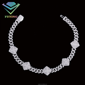 Bracelet en argent sterling 925 avec moissanite couleur D VVS, plaqué or 18 carats, chaîne à maillons fleuris pavés, unisexe, bijoux de luxe certifiés GRA - Product Image 5