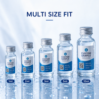 Étiquettes de peptides imperméables personnalisées en PET BOPP pour flacons, autocollants pour petits échantillons, emballage par lots, service d'impression QR OEM