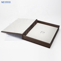 Boîtes de rangement en bois pour ordinateur portable de luxe en cuir PU OEM Boîte cadeau de mariage USB Zodiac Cartes de collection Boîtes d'emballage cadeaux