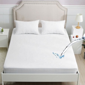 Protège-<span class=keywords><strong>matelas</strong></span> <span class=keywords><strong>imperméable</strong></span> en aluminium, sur-<span class=keywords><strong>matelas</strong></span> lisse, Style ajusté, couverture de lit - Product Image 4