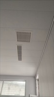 Grille d'aération de retour à charnières en ABS épaissi 600x600mm, grille de plafond carrée à lamelles pour CVC, bureau, hôtel, maison