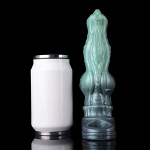 Wholesale Large Male Penis Sleeve Enlarger Monster Penis Extender Sleeve with Cock Ring Big Knot <b>Dildo</b> Adult Sex Toy for Men - Product Image 5