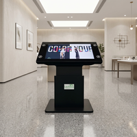 Mesa Táctil Interactiva Inteligente con Pantalla LCD de 43 Pulgadas, Android, Multitáctil, para Café y Juegos, con Carga Inalámbrica y Señalización Digital