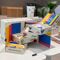 Caja Rígida Rectangular Personalizada, Creativa, de Múltiples Capas, Ecológica, Reciclable, de Alta Gama, con Cierre Magnético, Desplegable y con Grabado en Relieve