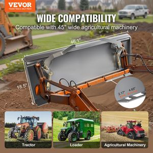 Placa de conexión rápida universal para cargadora de dirección deslizante de 3/8 \ "Compatible con John para Deere para Kubota para Bobcat para agricultura - Product Image 2