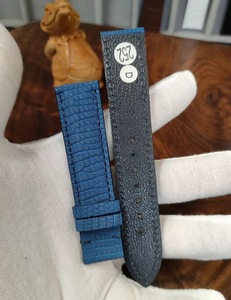 Cinturino per orologio fatto a mano su misura 20*18mm in vera <span class=keywords><strong>pelle</strong></span> di lucertola per orologi meccanici di lusso con barrette a molla e strumenti di installazione - Product Image 4